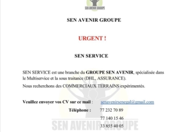 Sen avenir Groupe : recrute commerciaux