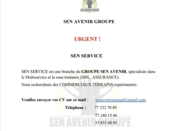 Sen avenir Groupe : recrute commerciaux