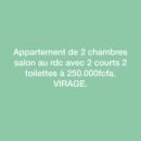 Appartement à louer au virage