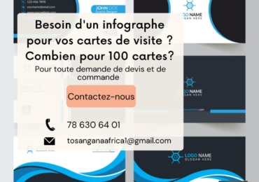 TOSANGANA AFRICA : conception cartes de visites