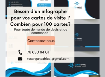 TOSANGANA AFRICA : conception cartes de visites