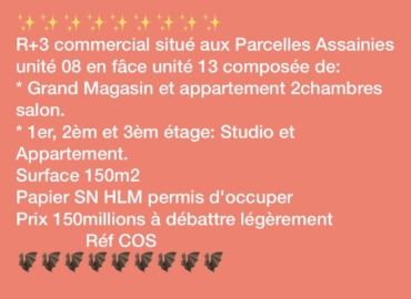 Immeuble R+3 à vendre