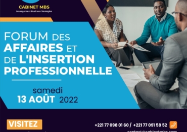 Cabinet MBS: forum des affaires et de l’insertion professionnelle