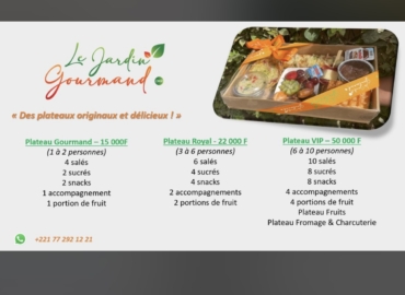 Le jardin gourmand : plateaux ramadan