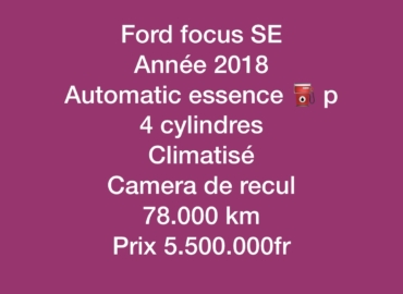 Ford focus se année 2018