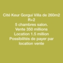 Villa à vendre cité Keur Gorgui