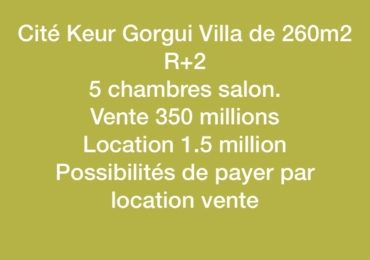 Villa à vendre cité Keur Gorgui