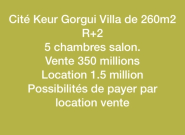 Villa à vendre cité Keur Gorgui