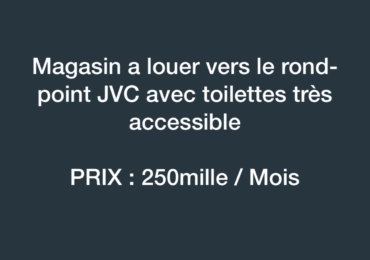 Magasin à louer