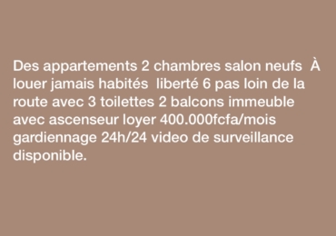 Appartements à louer