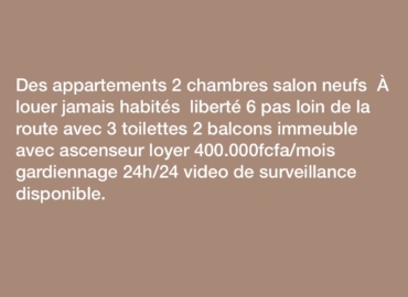 Appartements à louer