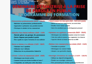 Seminalre de formation maitrise de la prise de parole