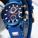 Montre NIBOSI SILICONE ACIER